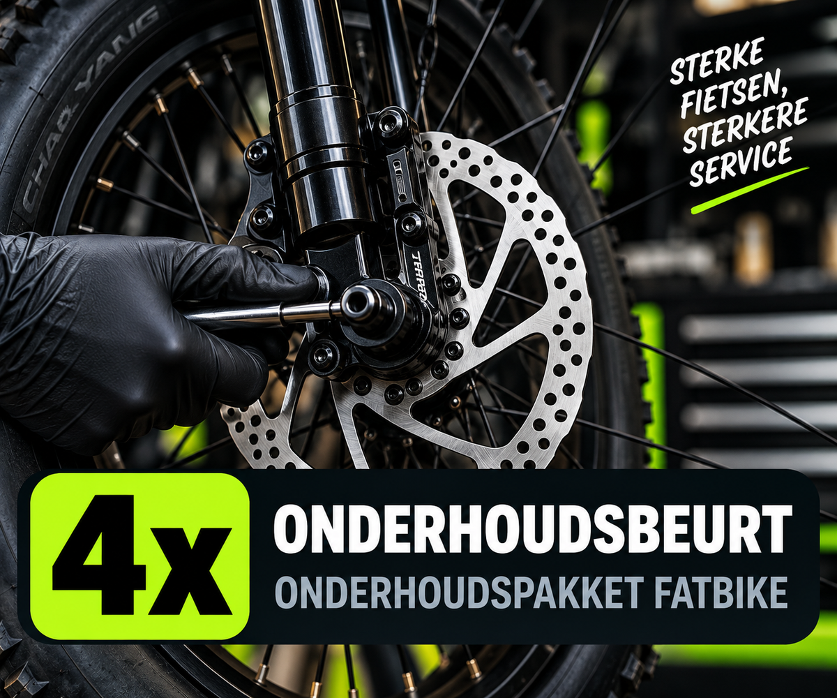 4x Onderhoud in de winkel met €100,- korting