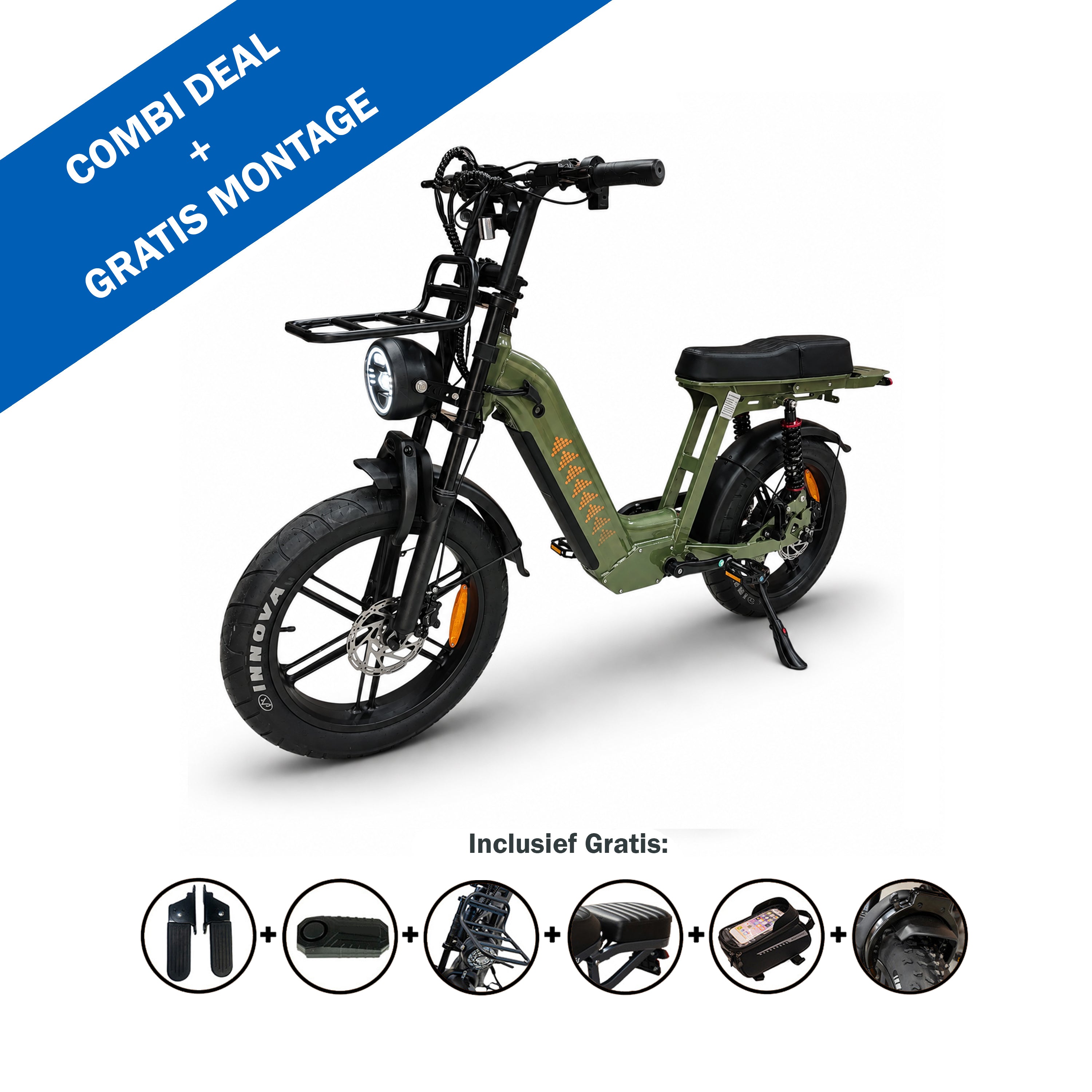 FATBIKE D50 COMFORT PRO – DAMES MODEL 2026 - ALARM - HYDRAULISCHE REMMEN