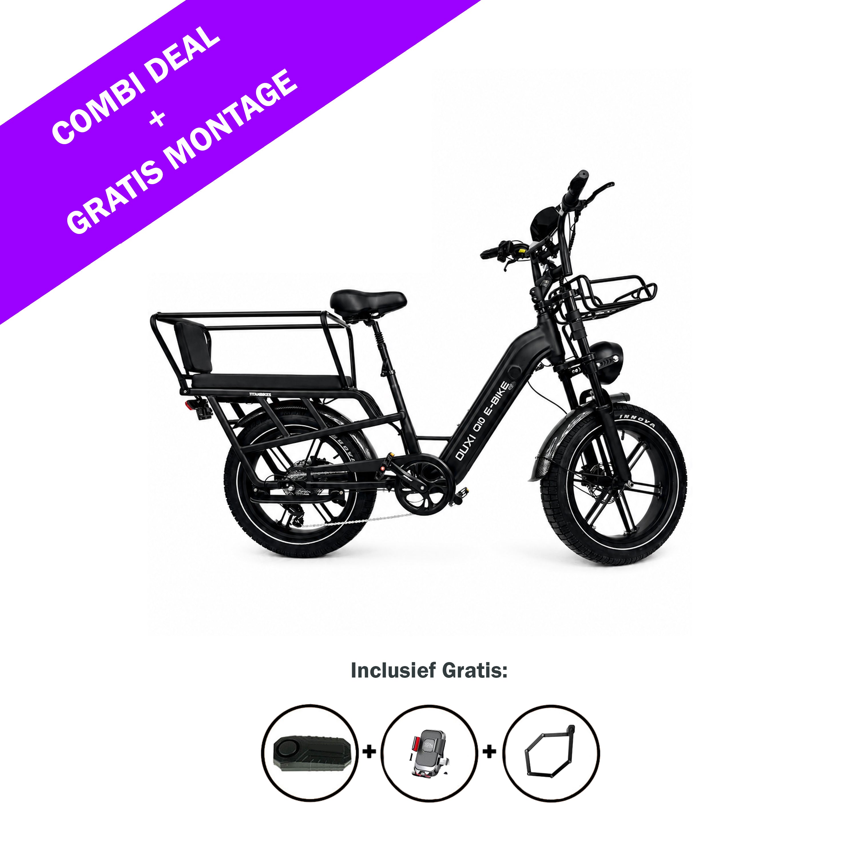 OUXI Q10 - LONGTAIL - E-BIKE - FATBIKE - MODEL 2026