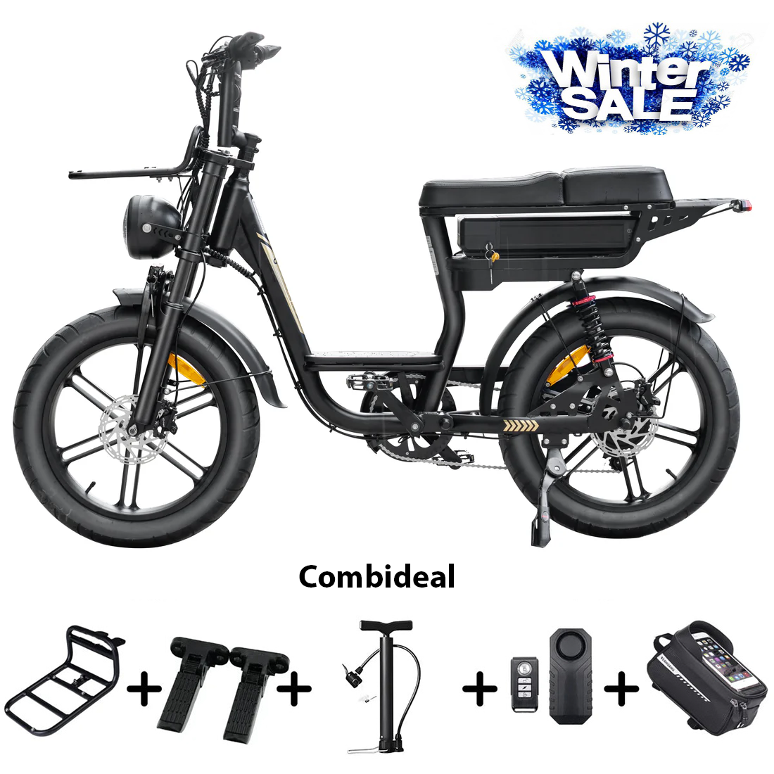 FATBIKE C28 PRO – DAMES MODEL 2025 - ALARM - HYDRAULISCHE REMMEN