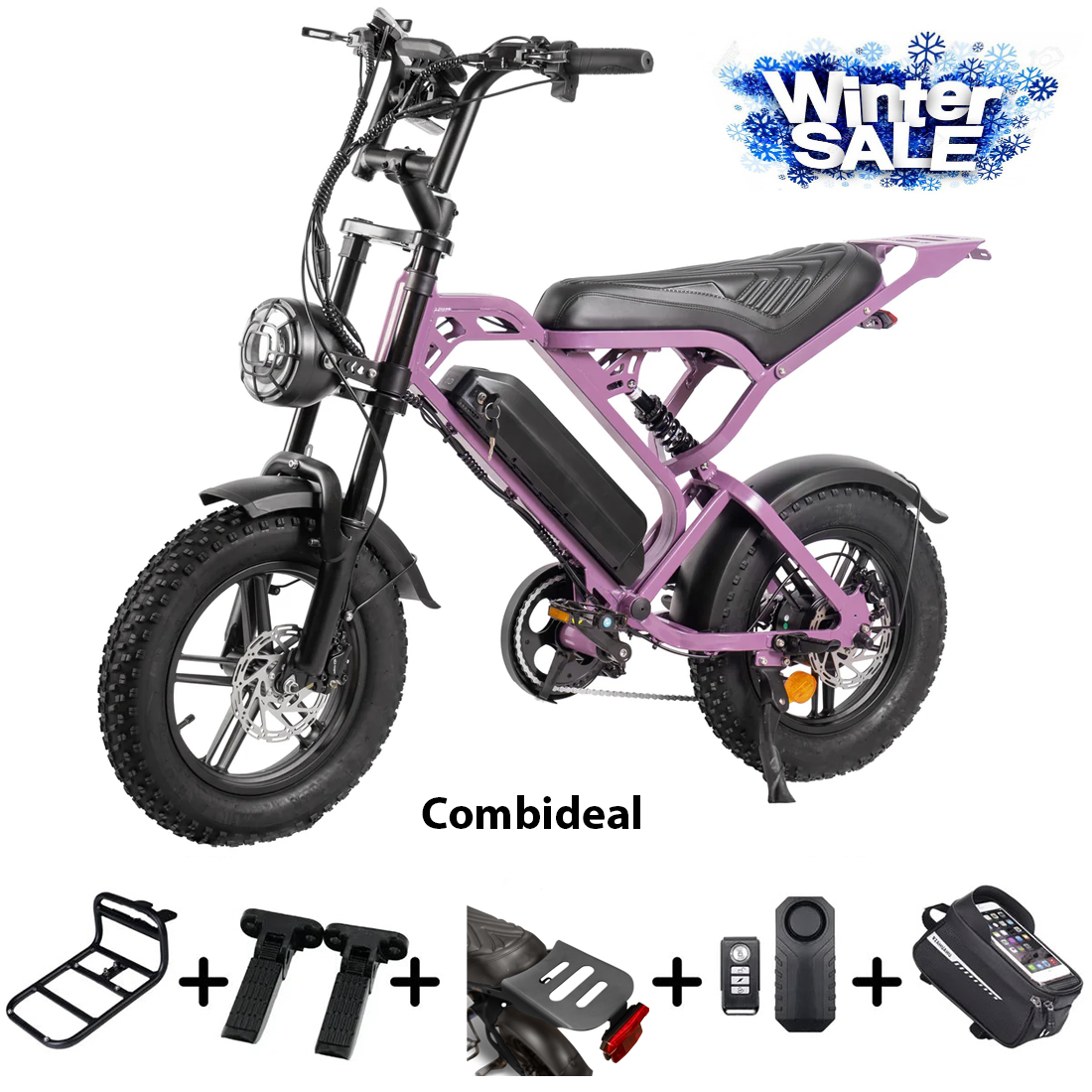 FATBIKE V20 MINI – MODEL 2025 - ALARM - HYDRAULISCHE REMMEN