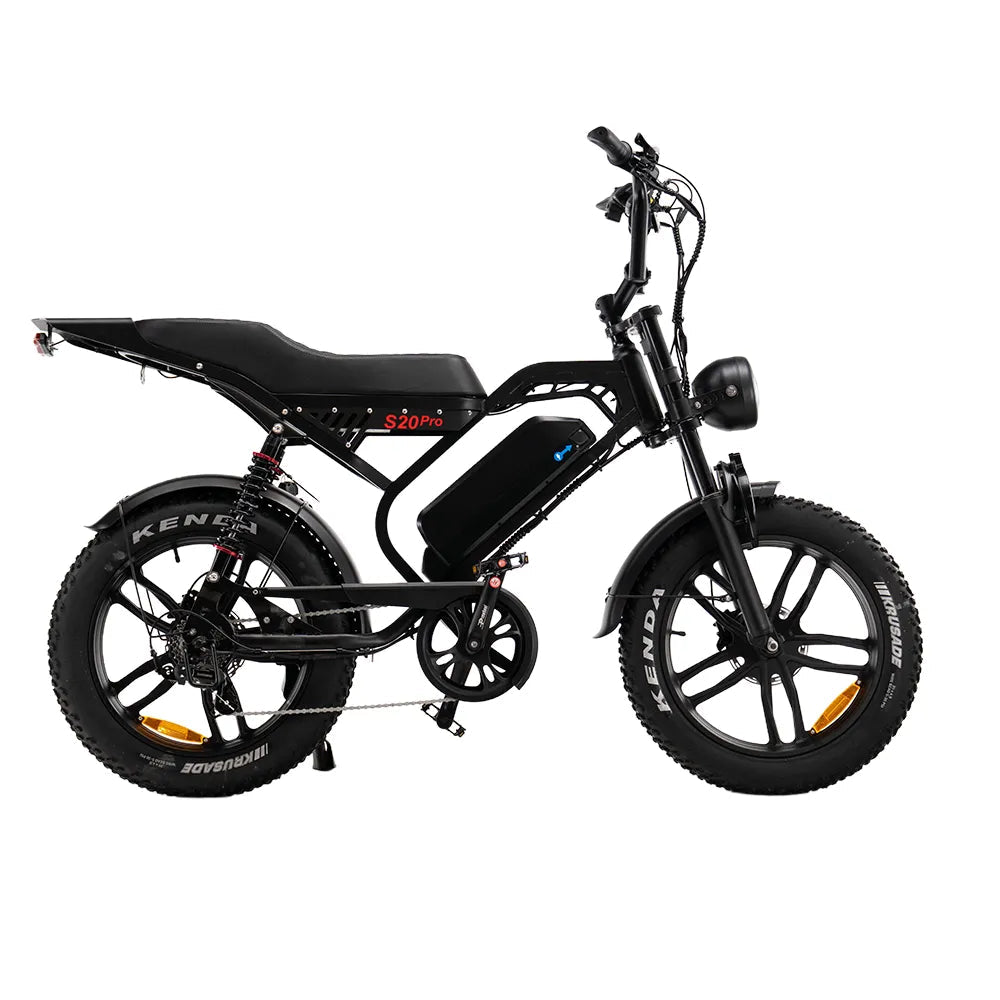 FATBIKE S20 PRO PREMIUM EDITION BLACK – MODEL 2026 - HYDRAULISCHE REMMEN
