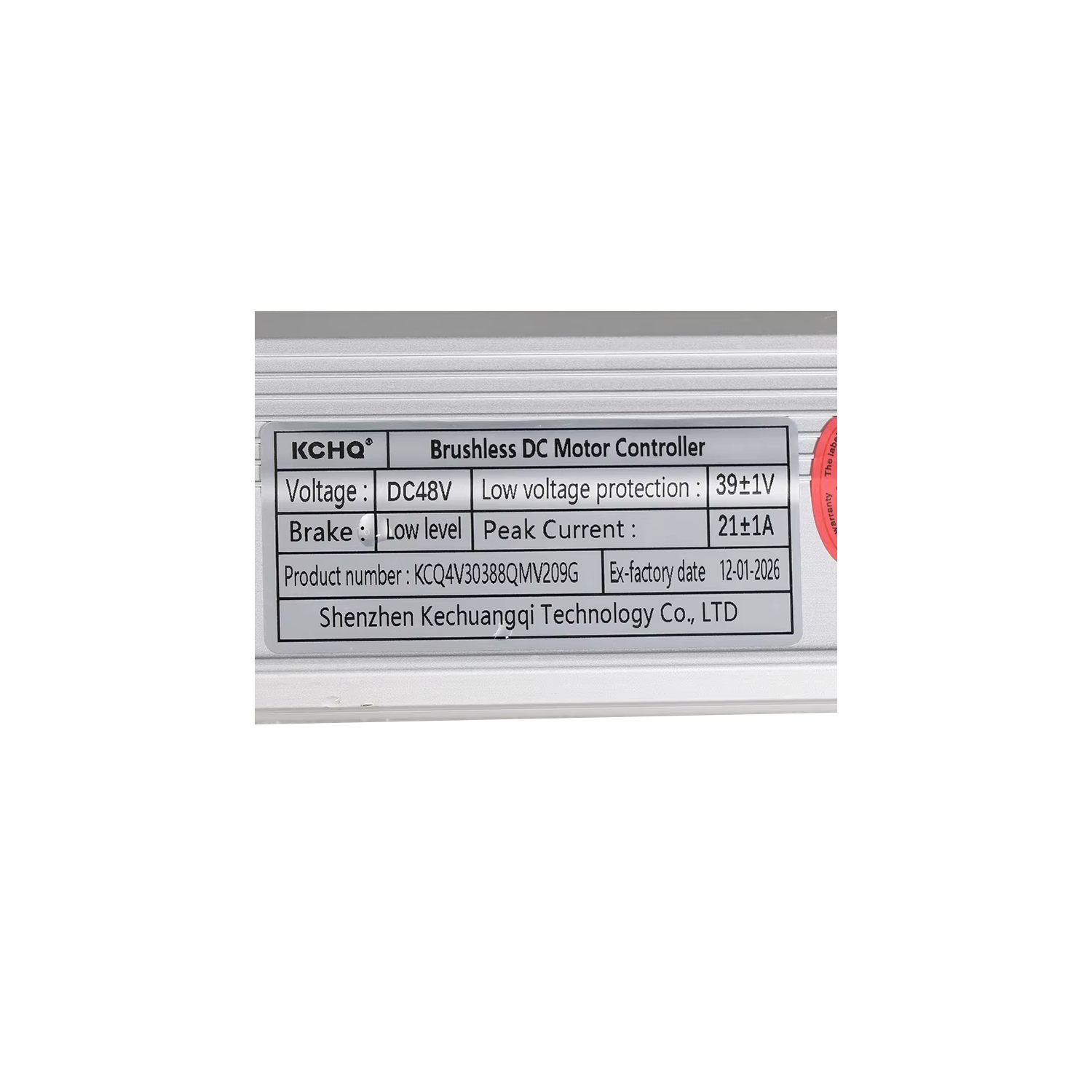 QMWHEEL V20 - 48V 21A CONTROLLER - RODE MOTORCONNECTOR - 500W