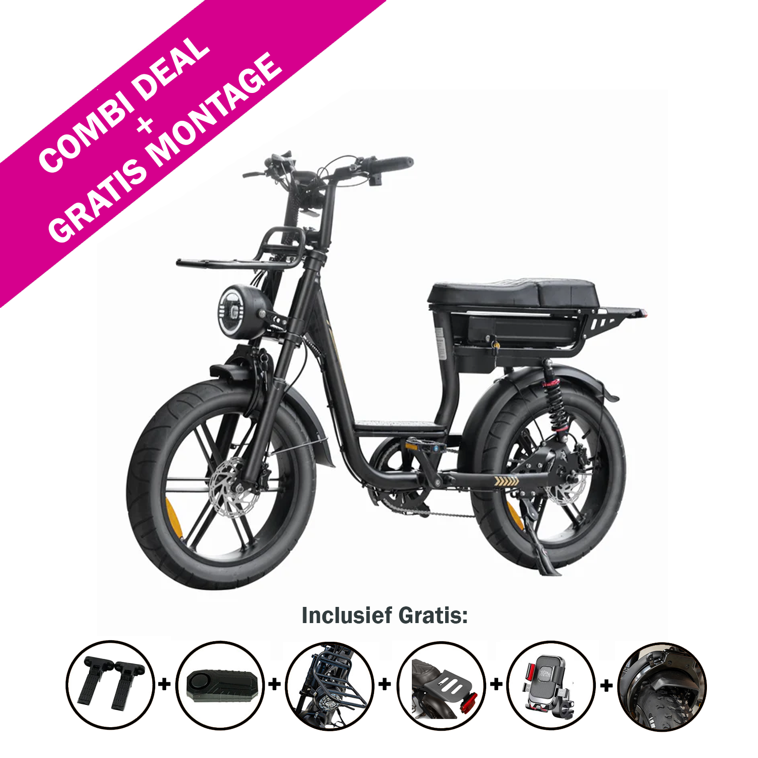 FATBIKE C28 PRO – DAMES MODEL 2026 - ALARM - HYDRAULISCHE REMMEN