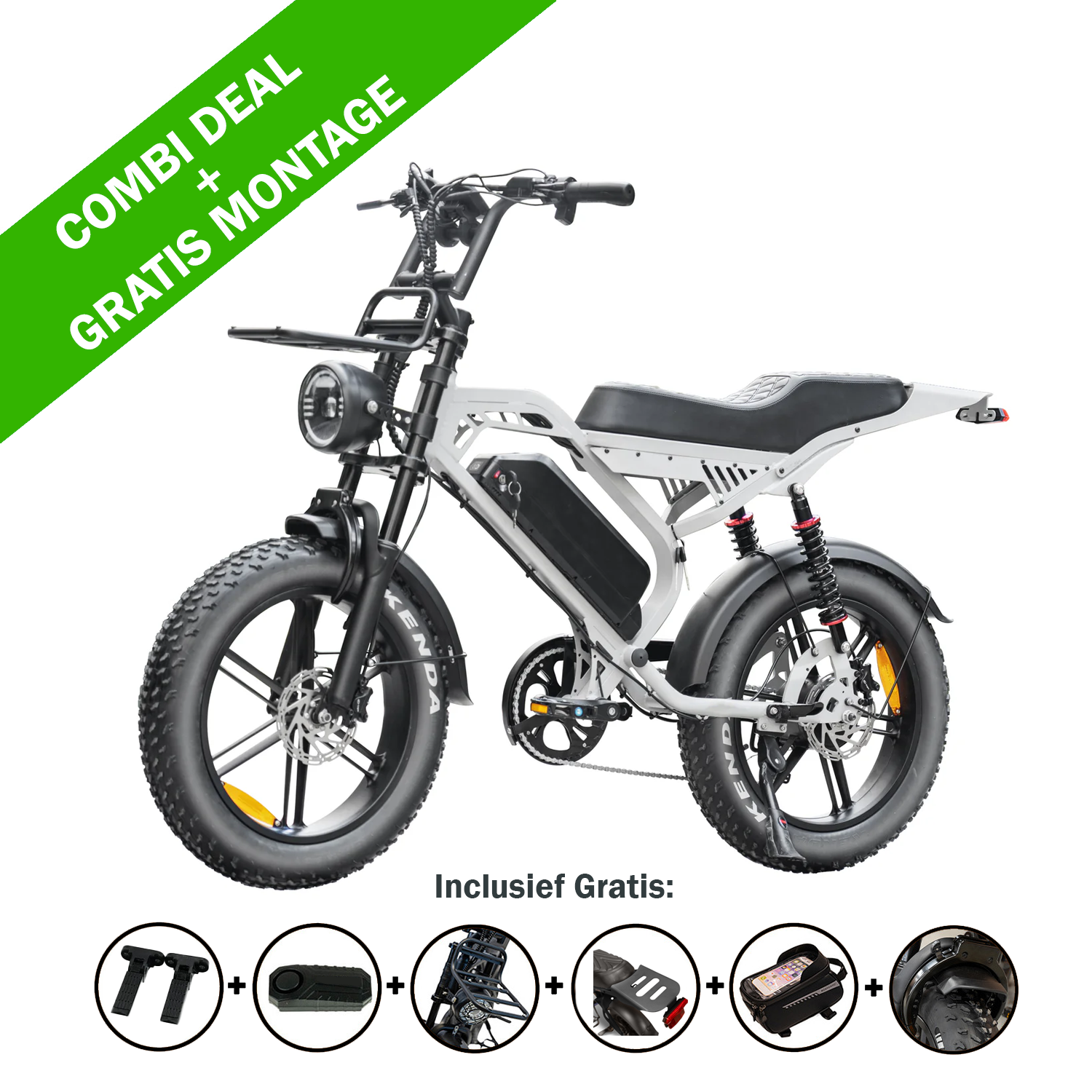 FATBIKE S20 PRO PREMIUM EDITION NARDO GREY – QMWHEEL - MODEL 2026 - HYDRAULISCHE REMMEN