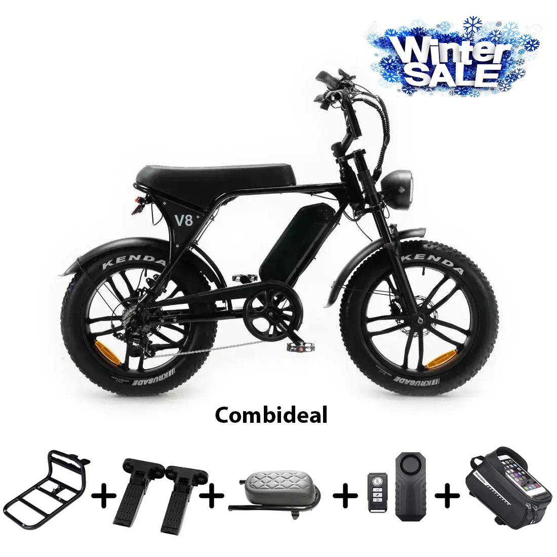 FATBIKE OUXI V8 (C80) – MODEL 2025 - HYDRAULISCHE REMMEN - ALARM