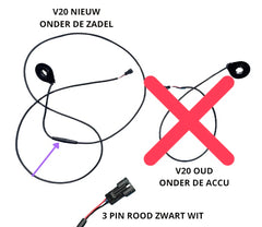 QMWHEEL FATBIKE V20 - TRAPSENSOR - CONTROLLER ONDER ZADEL