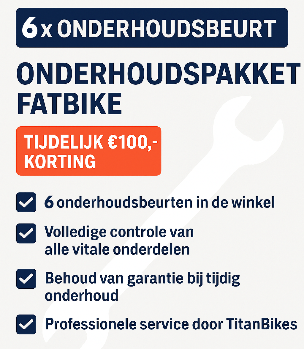 6x Onderhoud in de winkel met €100,- korting