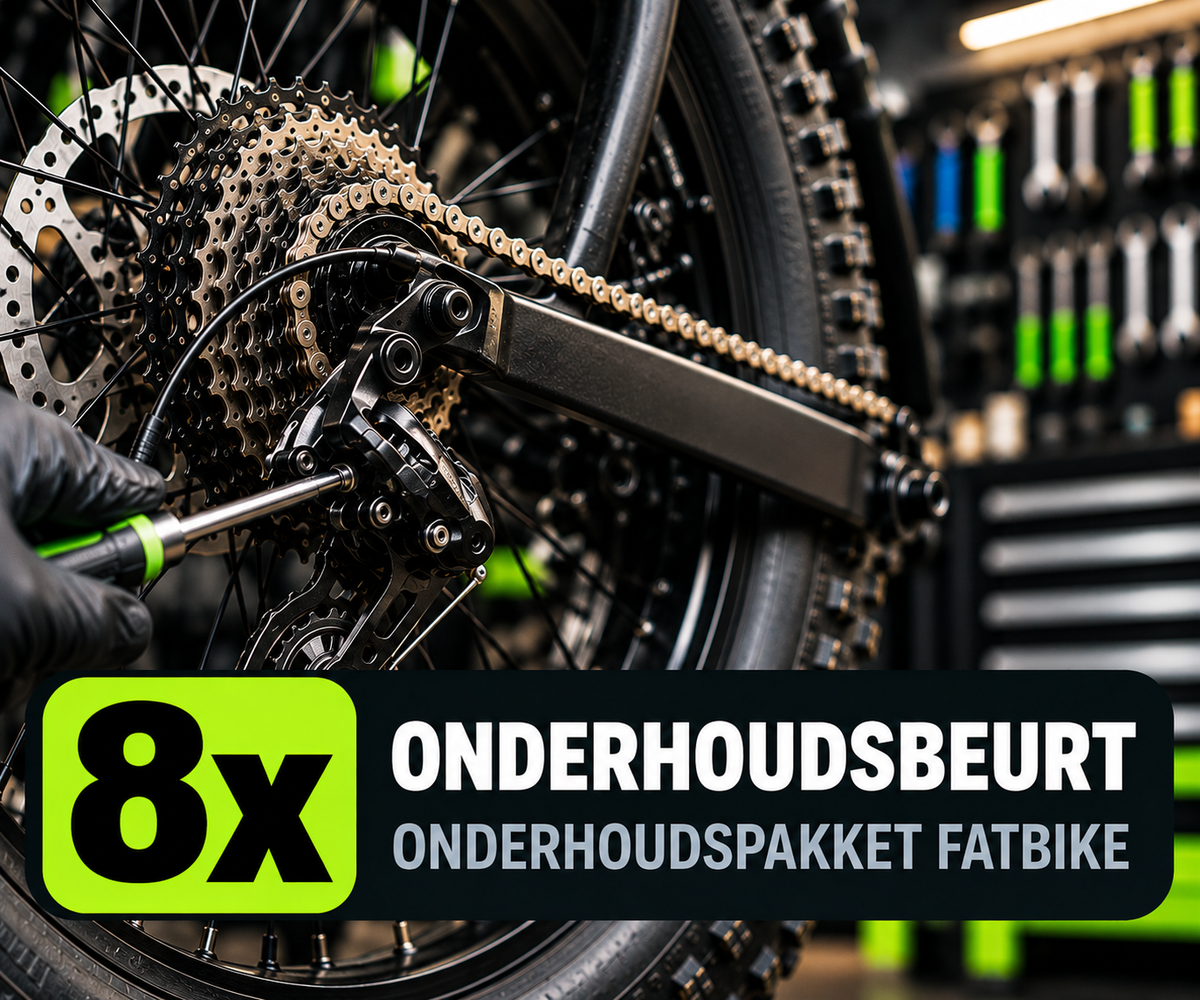 8x Onderhoud in de winkel met €100,- korting