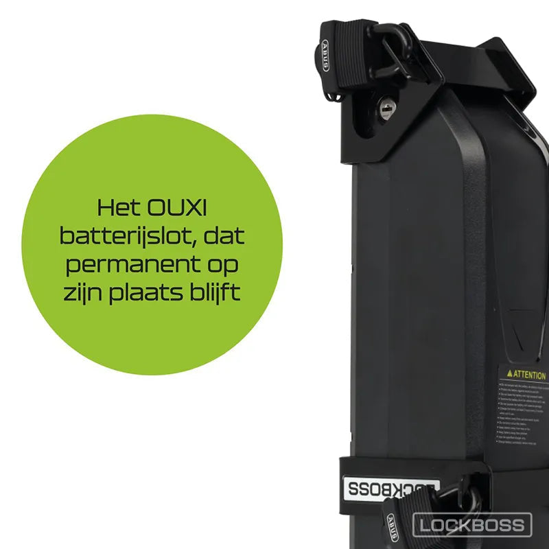 LOCKBOSS BATTERIJLSOT VOOR FATBIKE OUXI – VEILIG FIETSSLOT VOOR ACCU