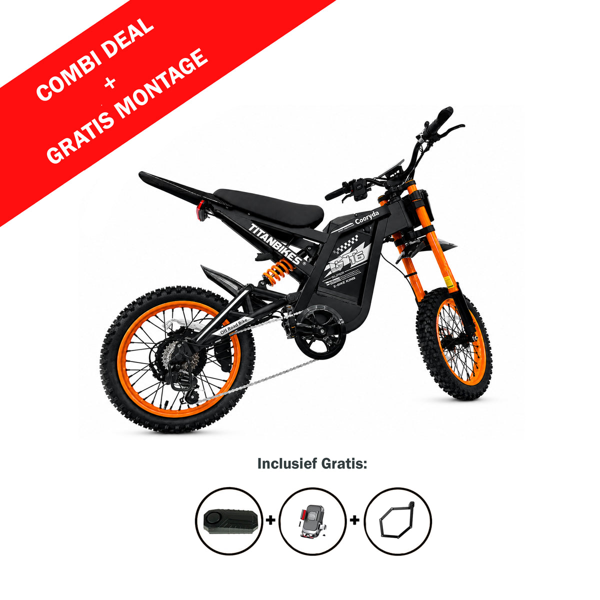 FATBIKE OUXI GT16 MINI CROSS – SKINNY BIKE - MODEL 2026 - HYDRAULISCHE REMMEN - ALARM
