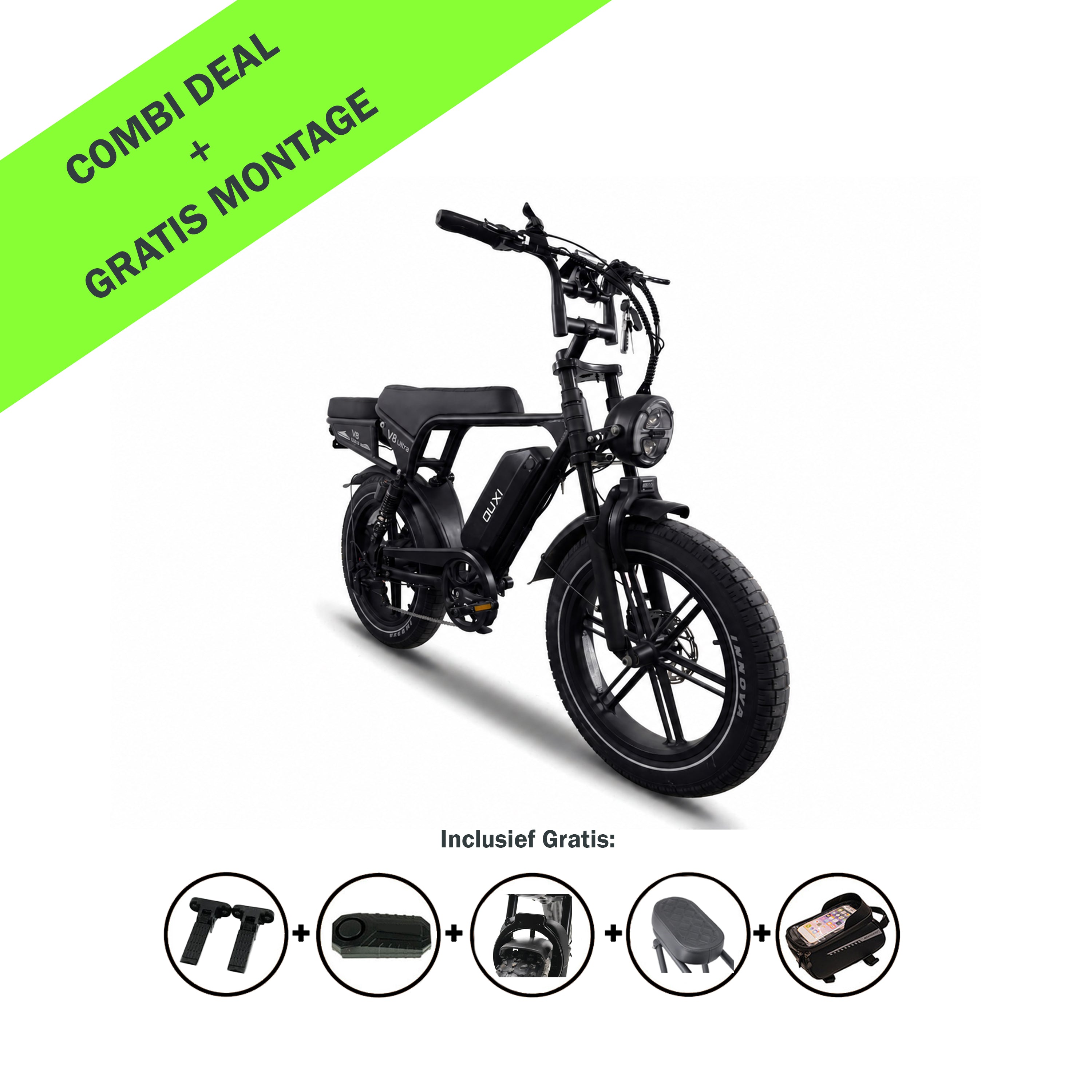 FATBIKE OUXI V8 ULTRA  – MODEL 2027 - NIEUW MODEL - ALARM
