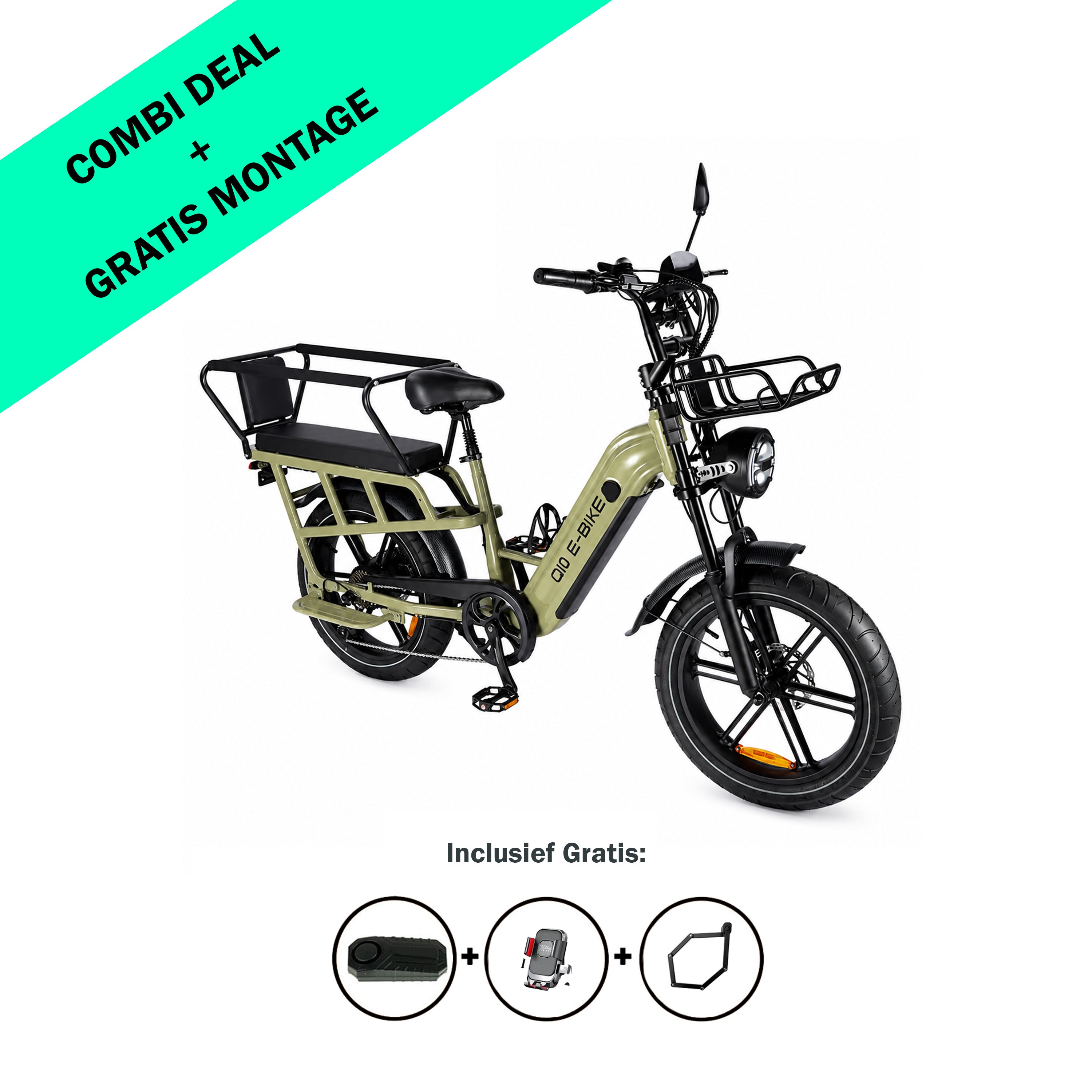 OUXI Q10 - LONGTAIL - E-BIKE - FATBIKE - MODEL 2026