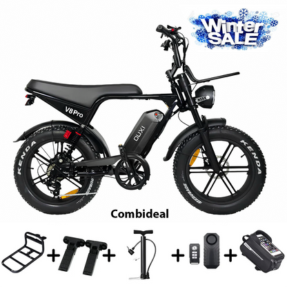 FATBIKE OUXI V8 PRO (C80 PRO) – MODEL 2025 - HYDRAULISCHE REMMEN - ALARM