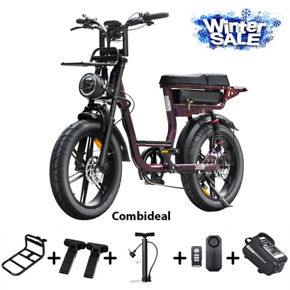 FATBIKE C28 PRO – DAMES MODEL 2025 - ALARM - HYDRAULISCHE REMMEN