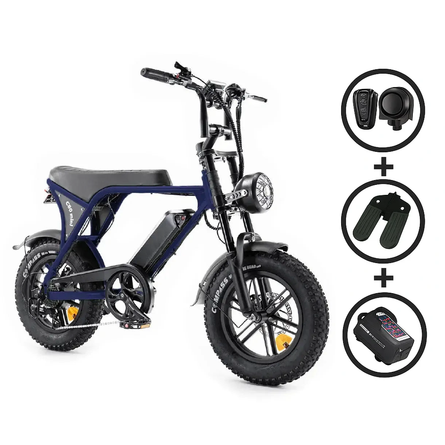 FATBIKE OUXI C80 MINI - BLAUW – MODEL 2025 - HYDRAULISCHE REMMEN - ALARM