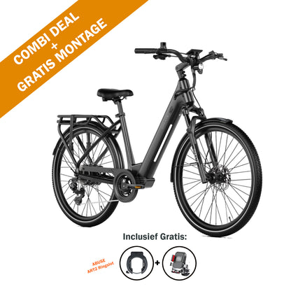 A-SPADZ CITY PRO 2.0 - DAMES E-BIKE - ZWART - MODEL 2026