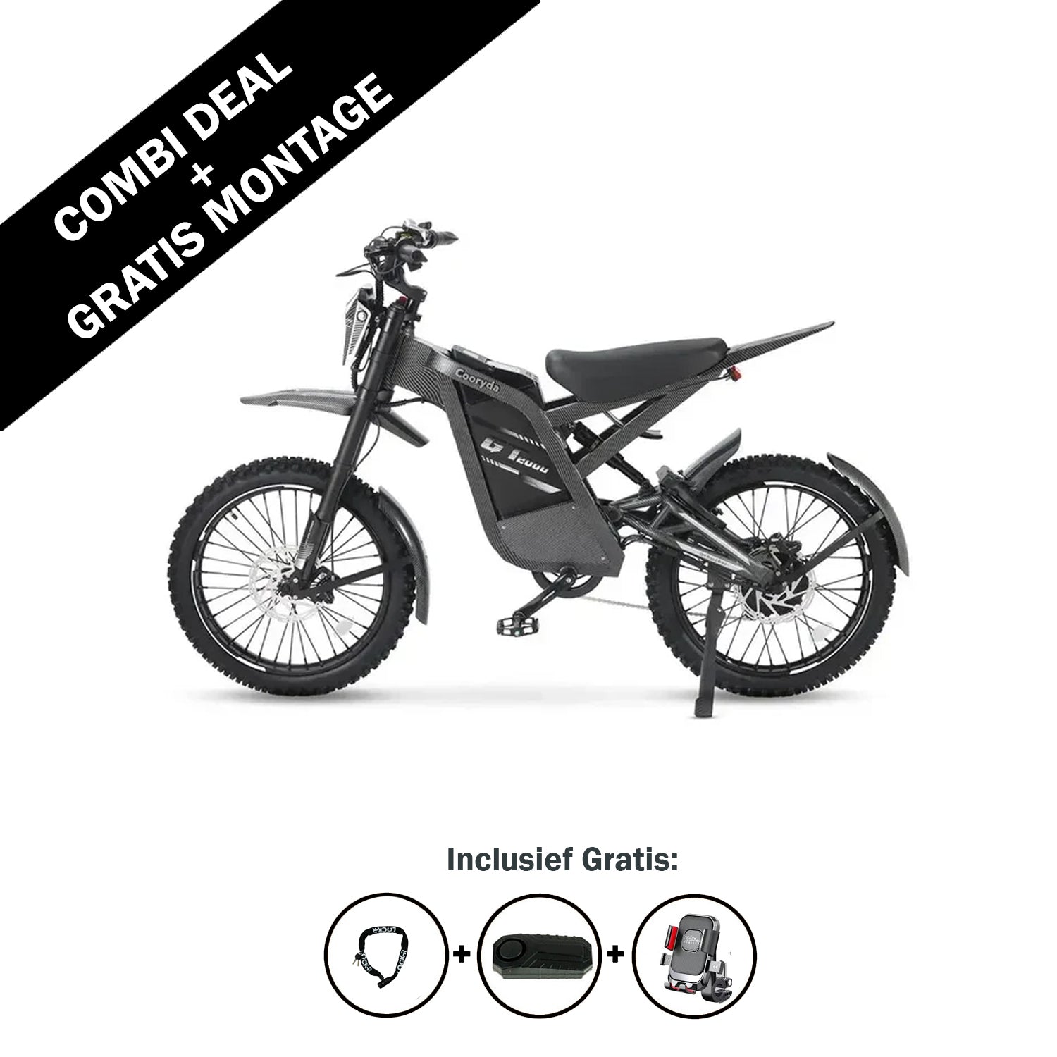 FATBIKE OUXI GT2000 2.0 CROSS – OFF ROAD BIKE - MODEL 2026 - HYDRAULISCHE REMMEN - ALARM