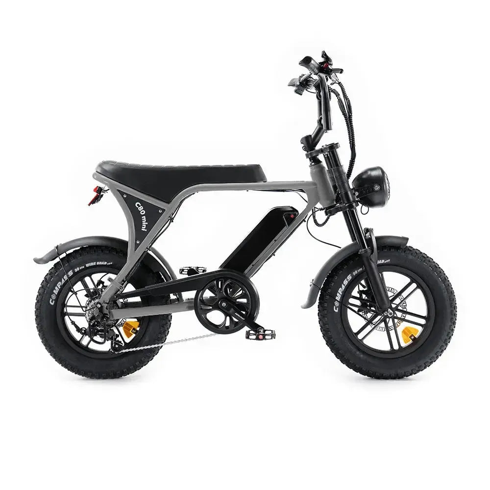 FATBIKE OUXI C80 MINI - GRIJS – MODEL 2025 - HYDRAULISCHE REMMEN - ALARM