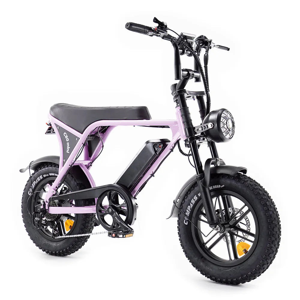 FATBIKE OUXI C80 MINI - ROZE – MODEL 2026 - HYDRAULISCHE REMMEN - ALARM