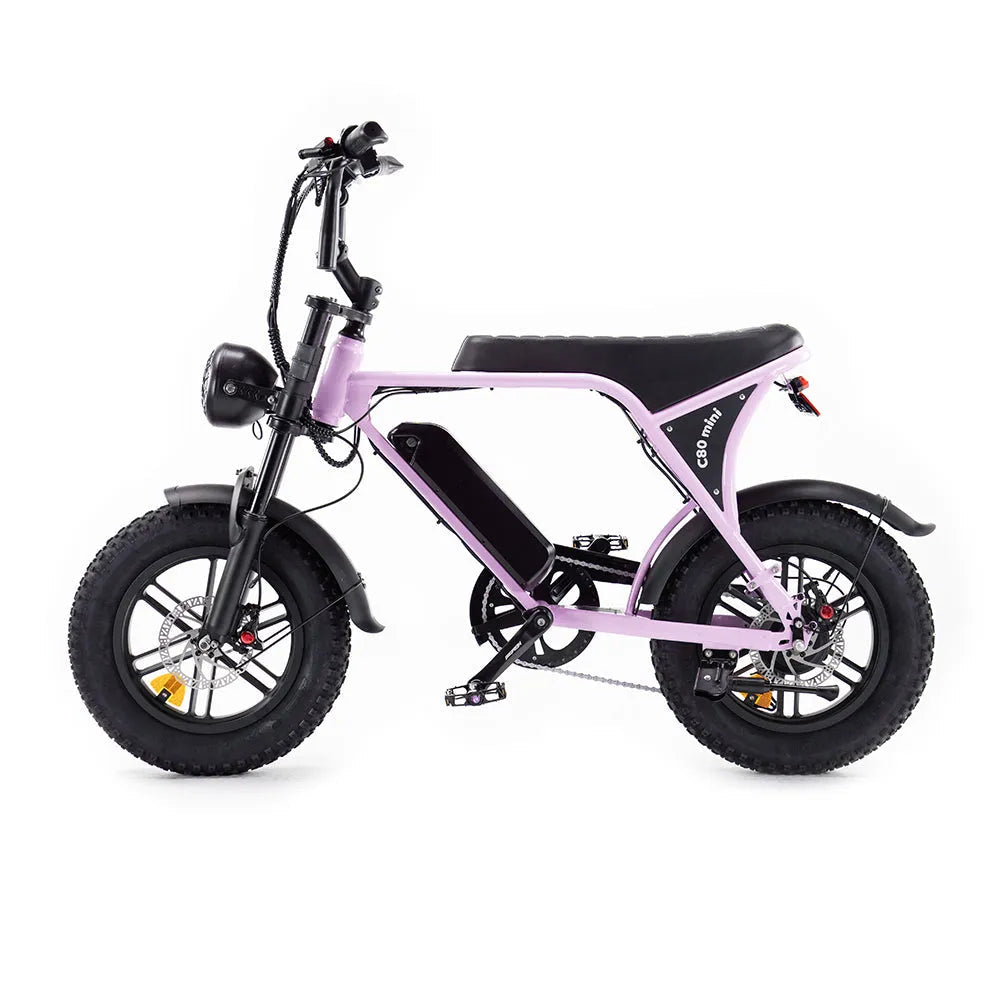 FATBIKE OUXI C80 MINI - ROZE – MODEL 2026 - HYDRAULISCHE REMMEN - ALARM