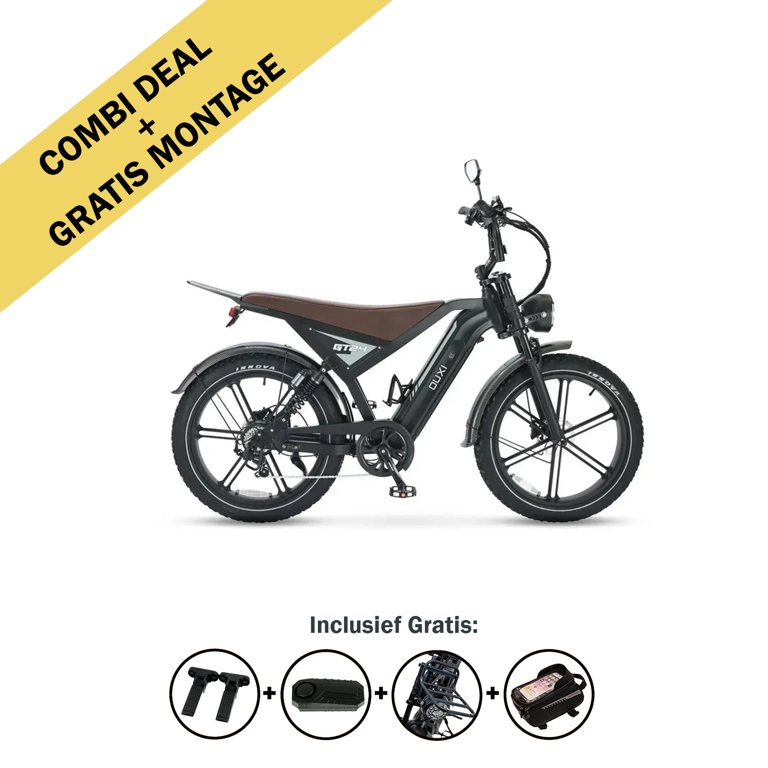 FATBIKE OUXI GT24 – MODEL 2026 - HYDRAULISCHE REMMEN - ALARM