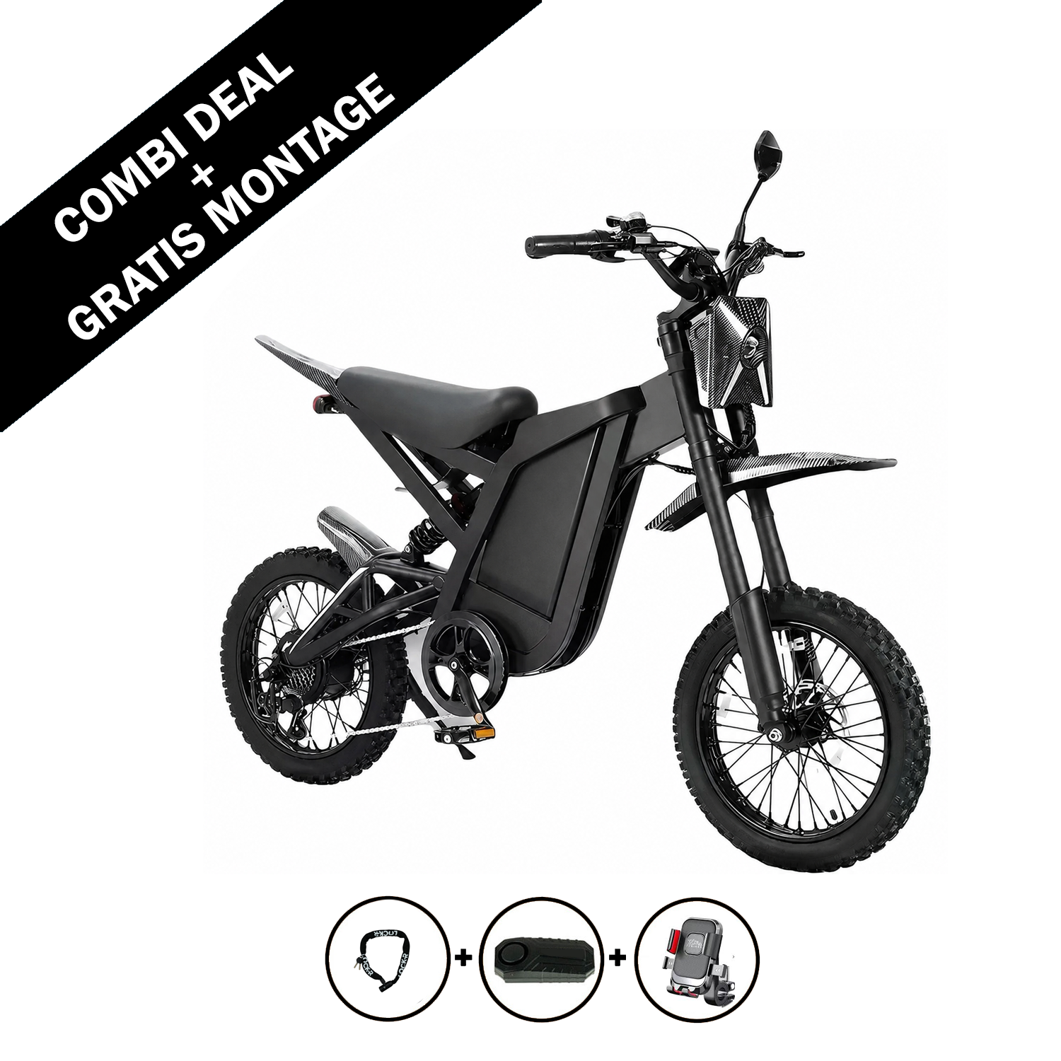 FATBIKE OUXI GT16 MINI CROSS – SKINNY BIKE - MODEL 2026 - HYDRAULISCHE REMMEN - ALARM
