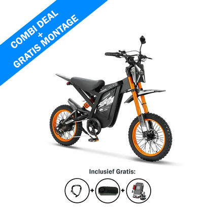 FATBIKE OUXI GT16 MINI CROSS – SKINNY BIKE - MODEL 2026 - HYDRAULISCHE REMMEN - ALARM