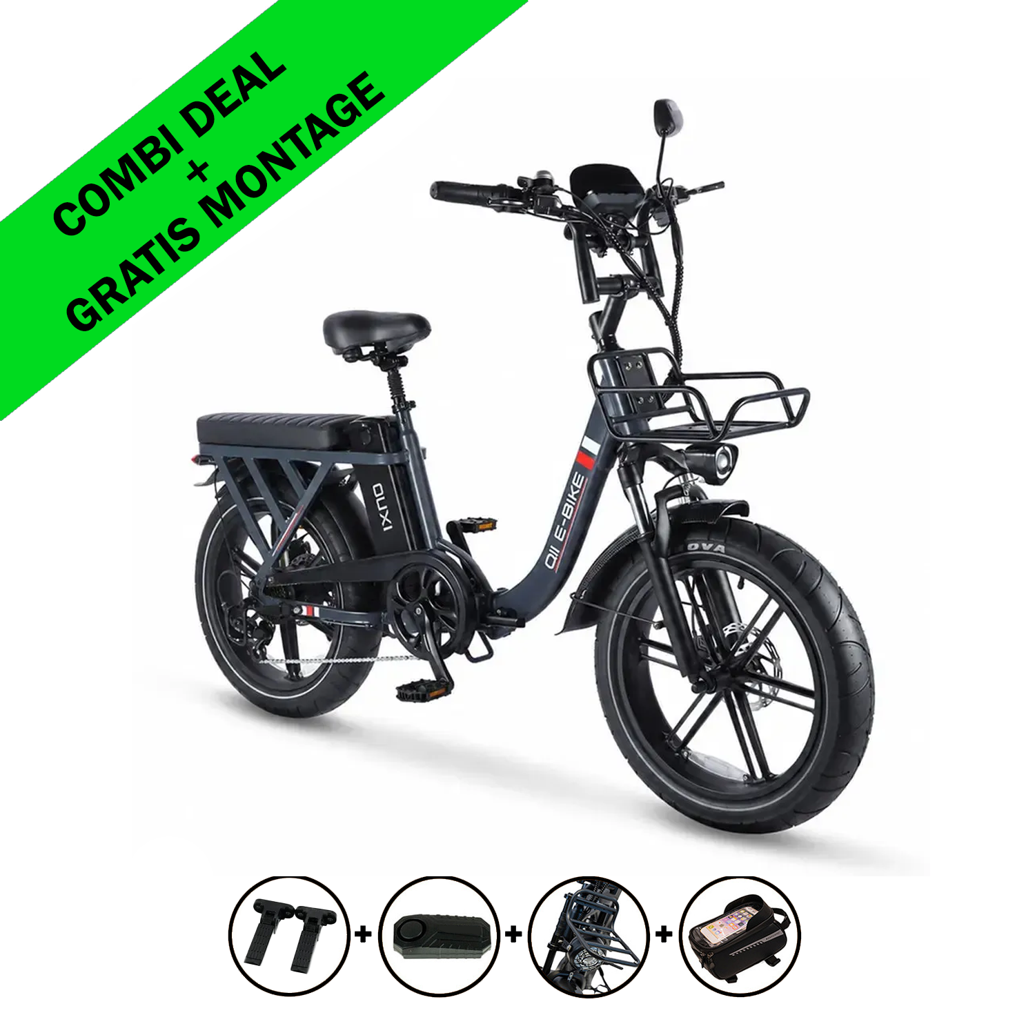 FATBIKE OUXI Q11 – VOUWFIETS - MODEL 2026 - HYDRAULISCHE REMMEN - ALARM