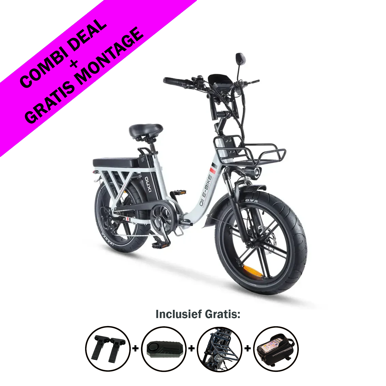 FATBIKE OUXI Q11 – VOUWFIETS - MODEL 2026 - HYDRAULISCHE REMMEN - ALARM