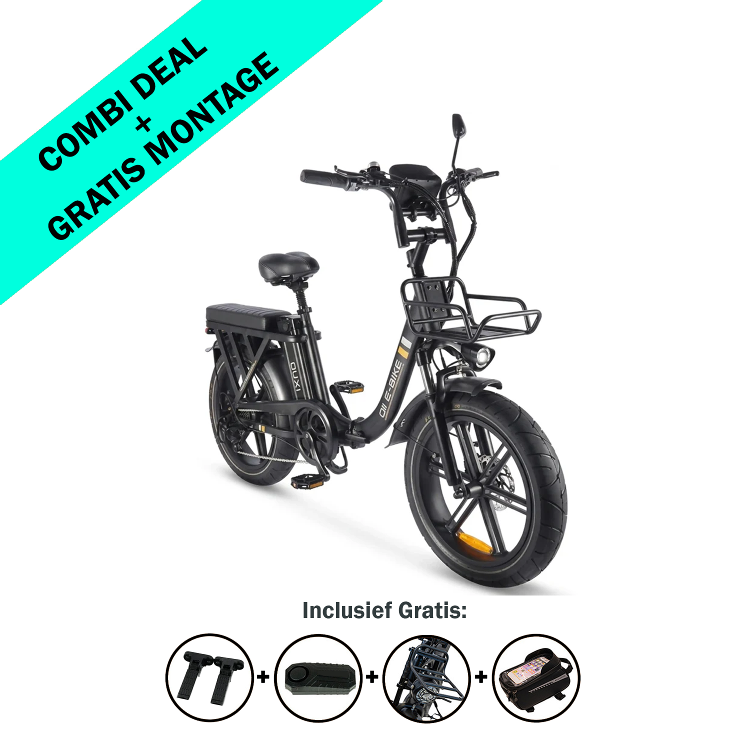 FATBIKE OUXI Q11 – VOUWFIETS - MODEL 2026 - HYDRAULISCHE REMMEN - ALARM
