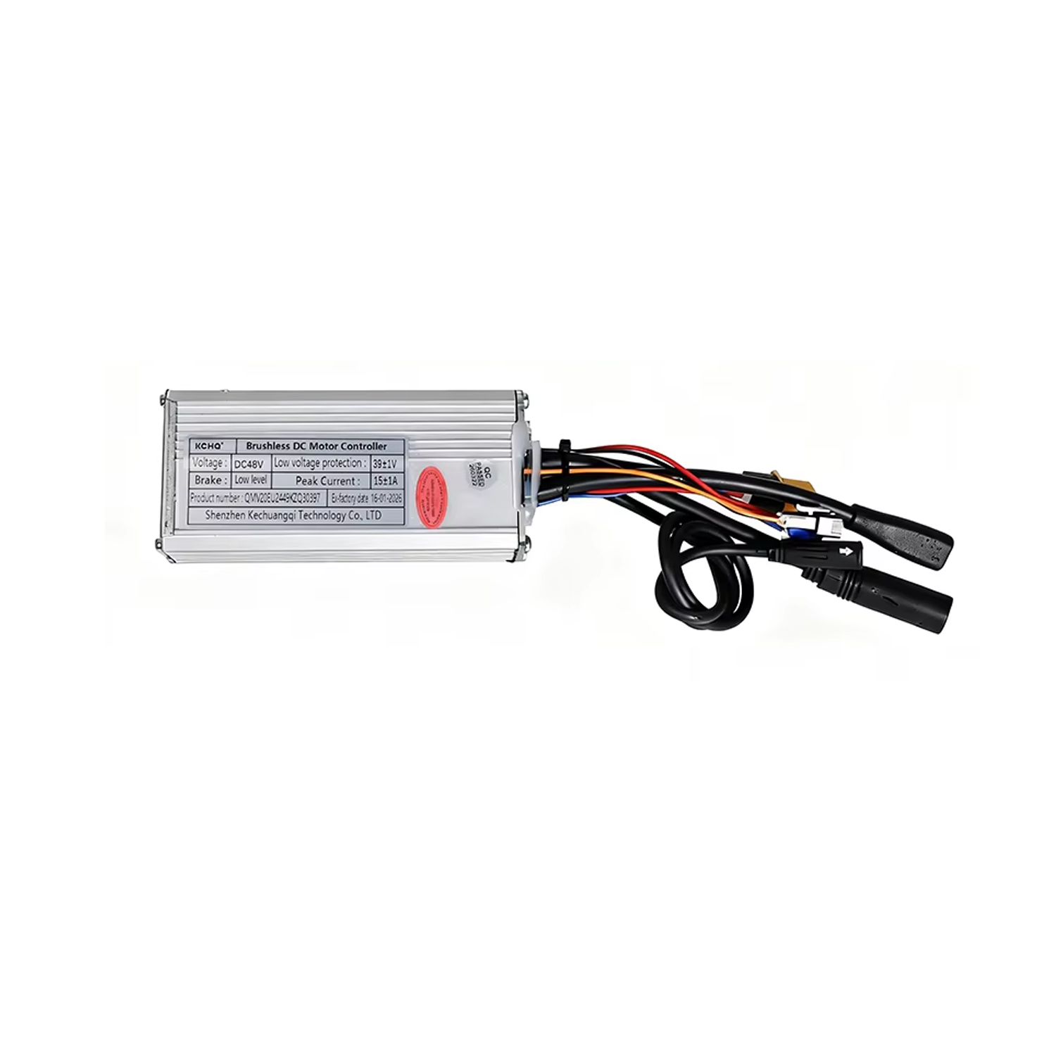QMWHEEL V20 - 48V 15A CONTROLLER - ZWARTE MOTORCONNECTOR