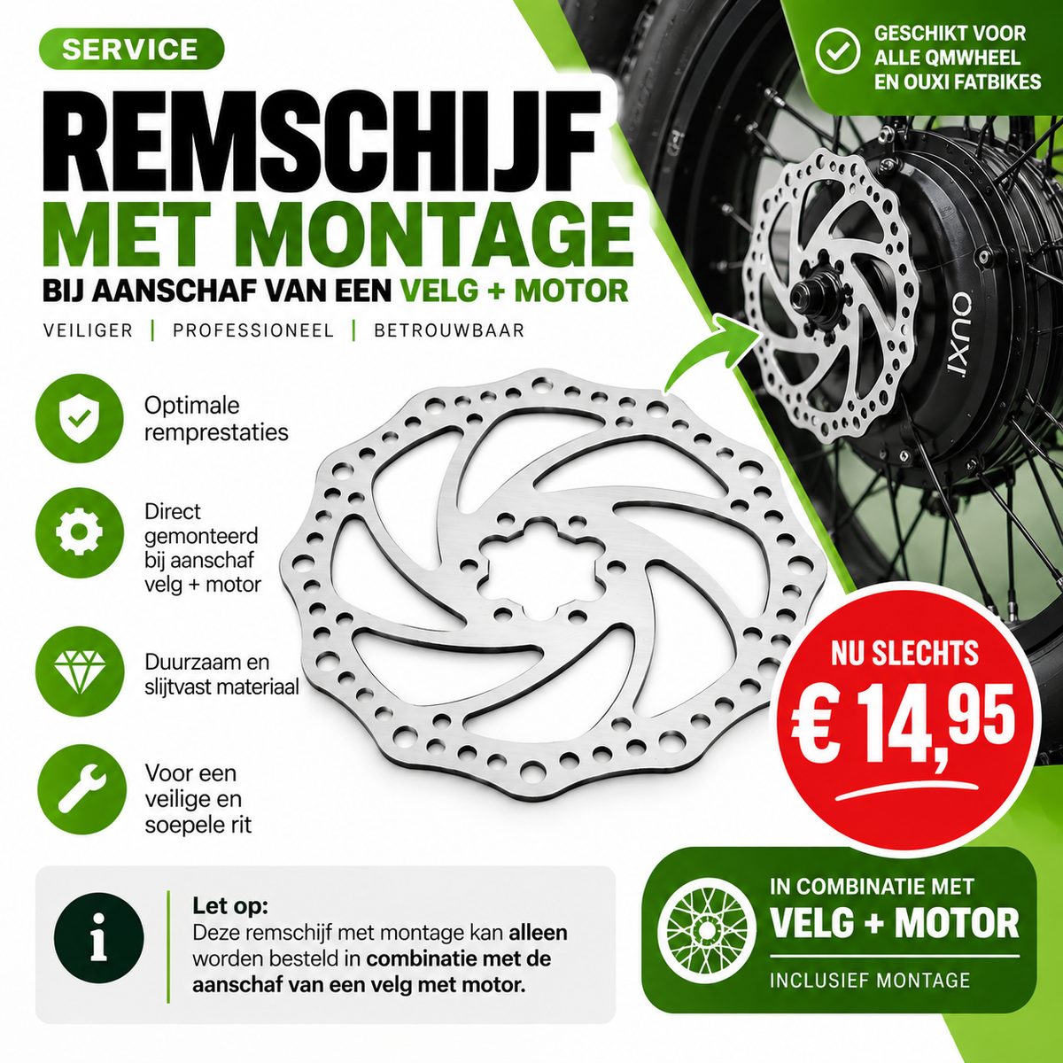 REMSCHIJF + MONTAGE - SERVICE