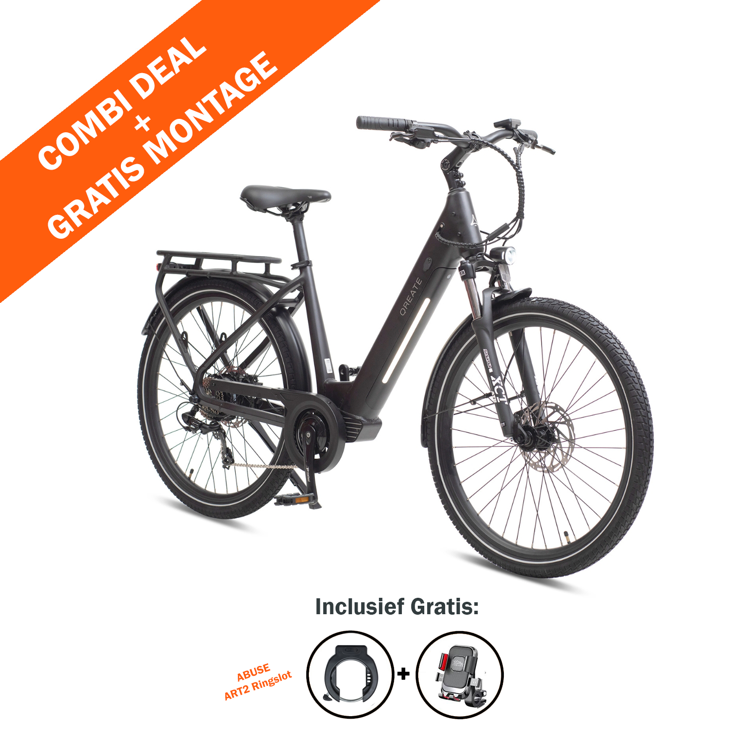 A-SPADZ CITY PRO - DAMES E-BIKE - BLACK - MODEL 2026