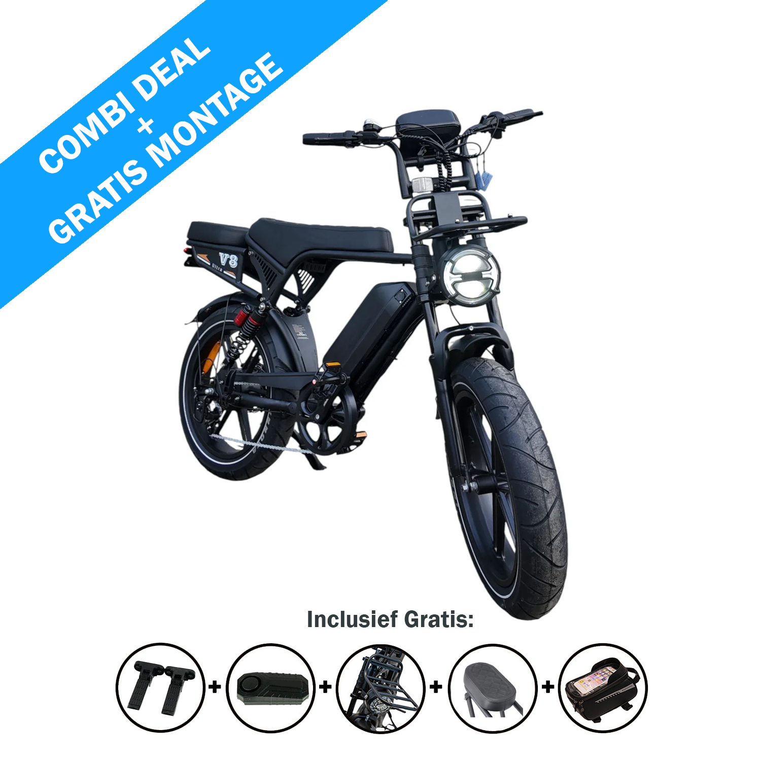 FATBIKE OUXI V8 ULTRA  – MODEL 2026 - HYDRAULISCHE REMMEN - ALARM