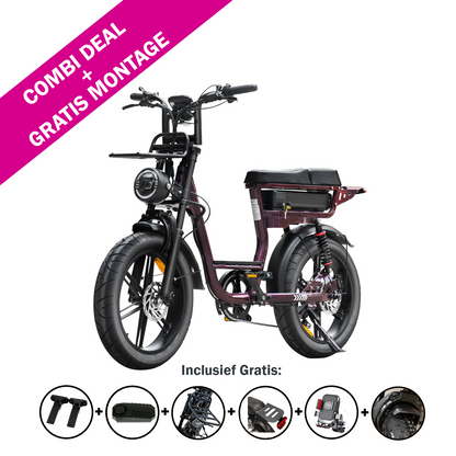 FATBIKE V20 COMFORT - C28 PRO – DAMES MODEL 2026 - ALARM - HYDRAULISCHE REMMEN