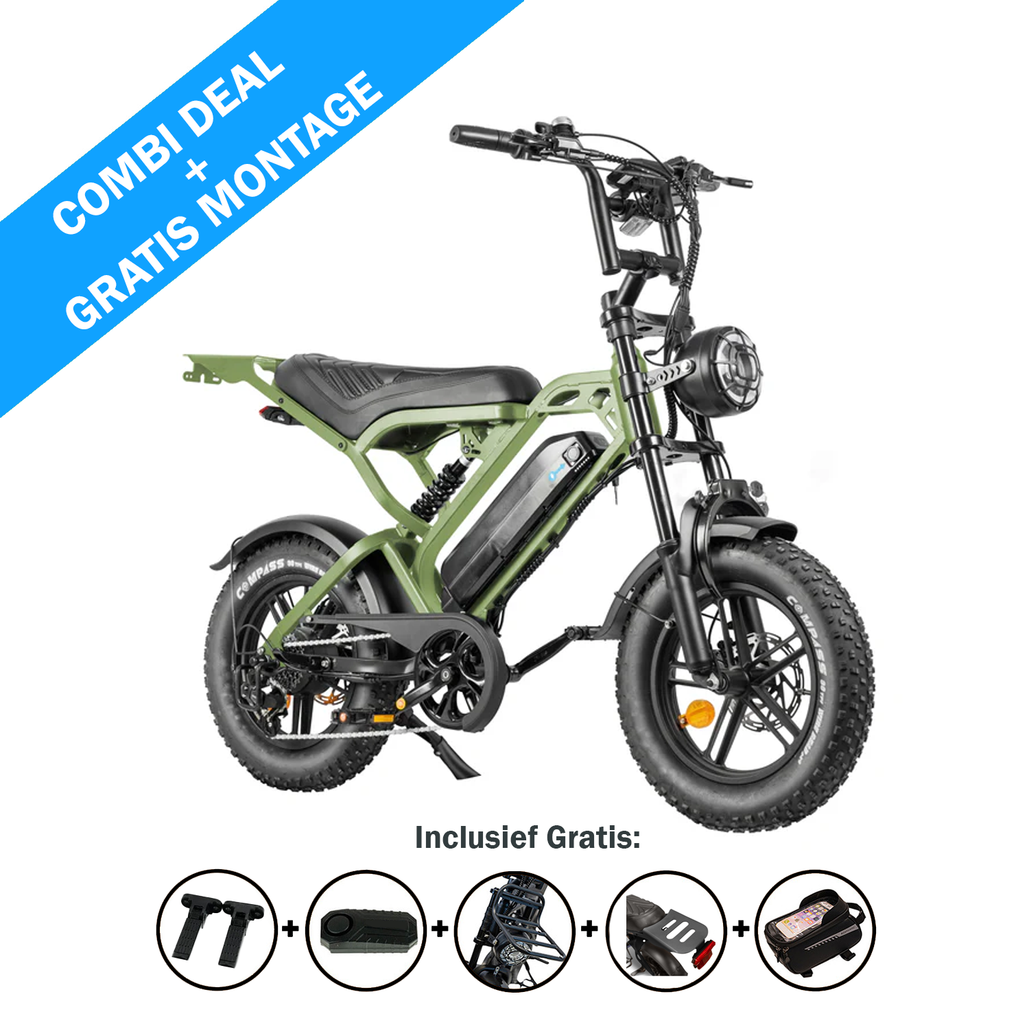 FATBIKE V20 MINI - QMWHEEL – MODEL 2026 - ALARM - HYDRAULISCHE REMMEN