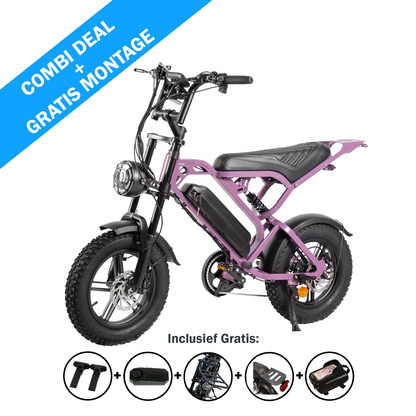 FATBIKE V20 MINI - QMWHEEL – MODEL 2026 - ALARM - HYDRAULISCHE REMMEN