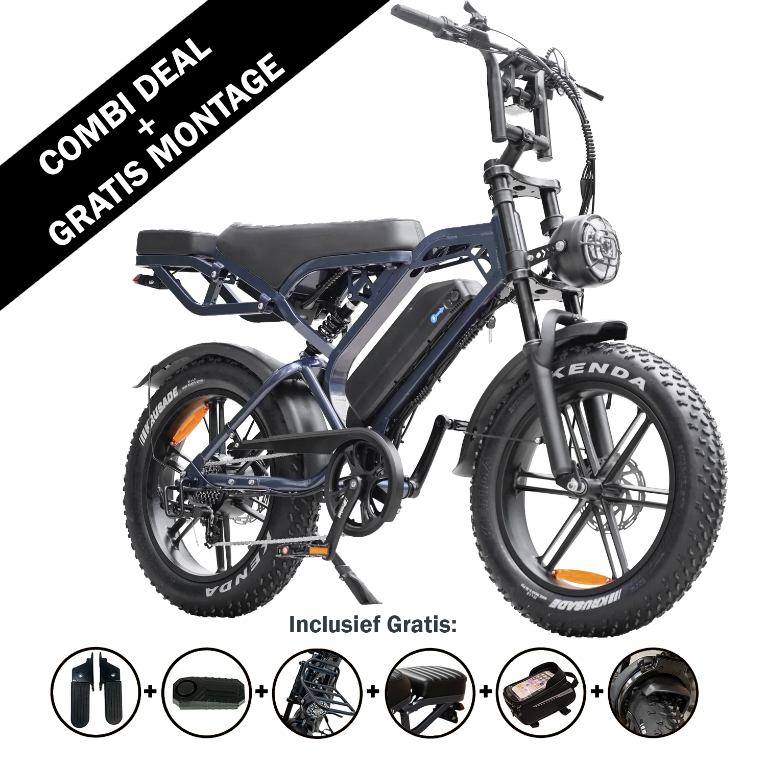 FATBIKE V20 PRO - QMWHEEL – MODEL 2026 - ALARM - HYDRAULISCHE REMMEN