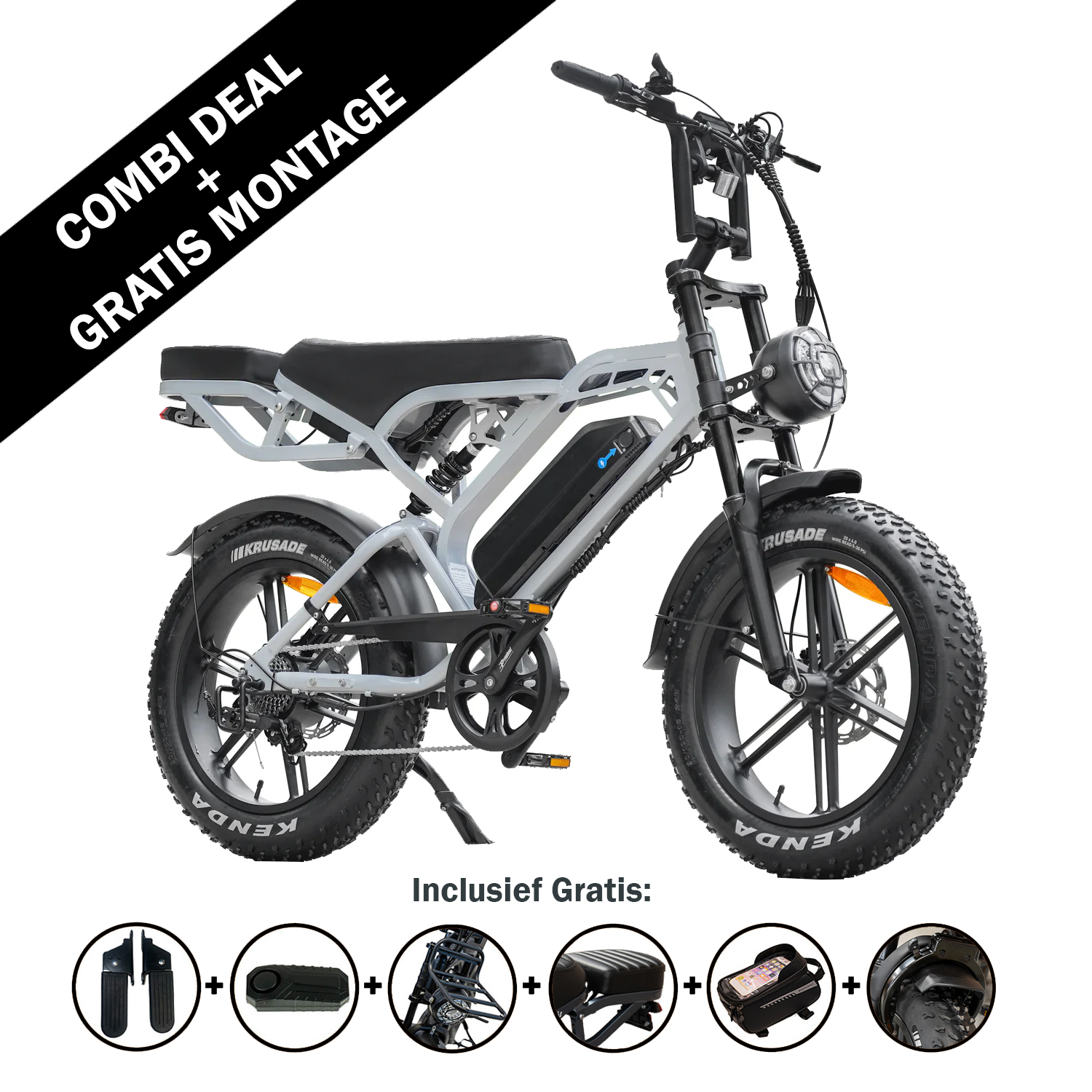 FATBIKE V20 PRO - QMWHEEL – MODEL 2026 - ALARM - HYDRAULISCHE REMMEN