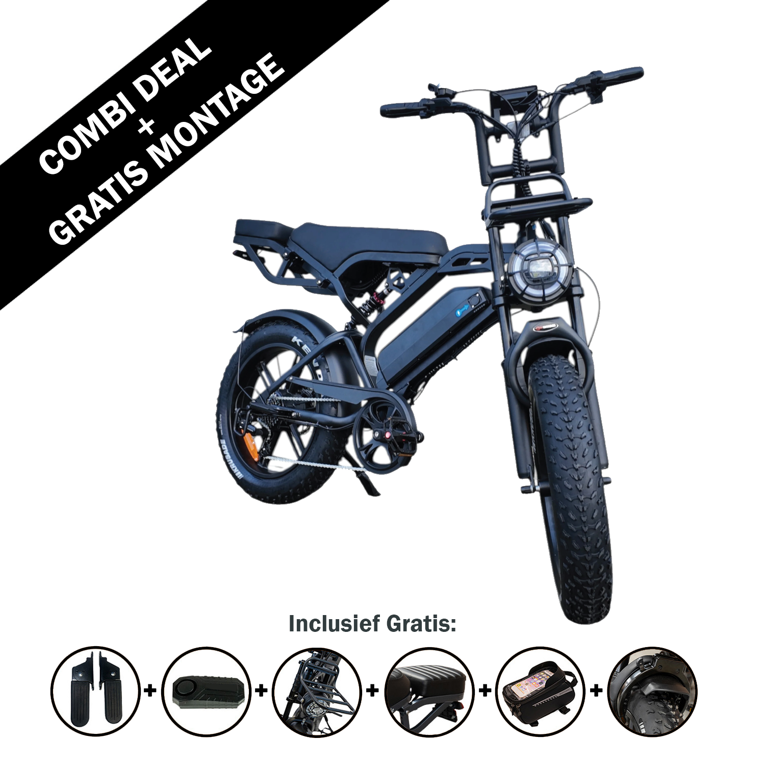 FATBIKE V20 PRO - QMWHEEL – MODEL 2026 - ALARM - HYDRAULISCHE REMMEN